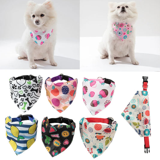 the DOGGY BANDANA - Adjustable Dog Bandanas, Large Pet Scarf, Pet Cotton Plaid Washable Bow Ties, Collar Cat/Dog Scarf, Large Dog Accessories, Kerchief