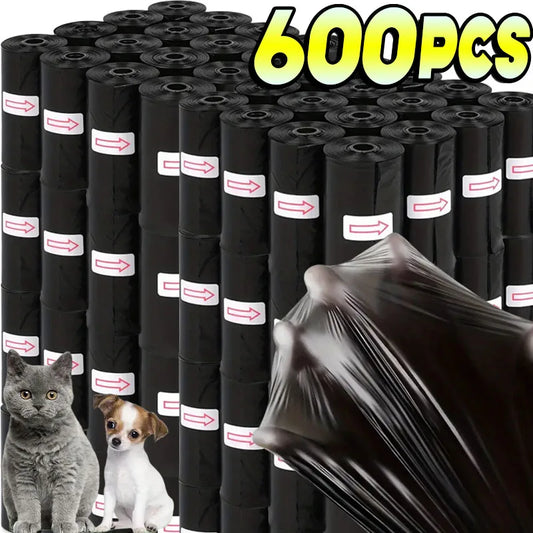 the POOPER SCOOPER - 15/600PCS Dog Poop Bags, Disposable Pet Waste Bags, Dog Waste Bags, Designer Pet Poop Clean Pick-Up Bags, Dispenser Tools