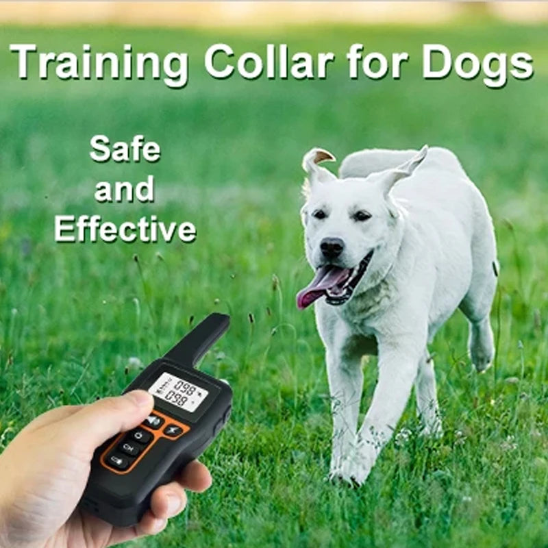 the BARK STOPPER - 2-IN-1 Remote Electronic Dog Collar, Dog Training Collar for Large/Medium/Small Dog, Shock Collar with 3 Training Modes, IPX7