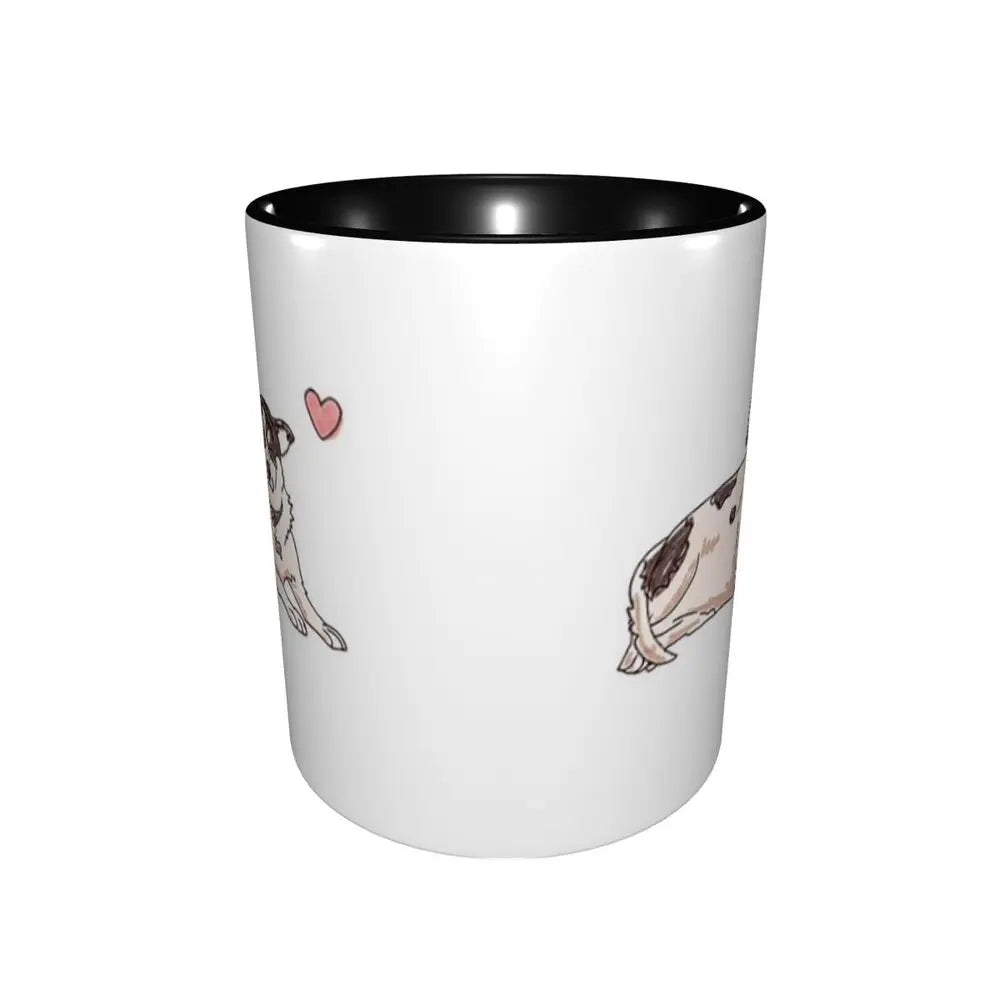 Cute Jack Russell, Sweet Simple Dog Design Mug Funny Ceramic Coffee Cups Tea Mugs Milk Cup Drinkware Gifts for Woman Man