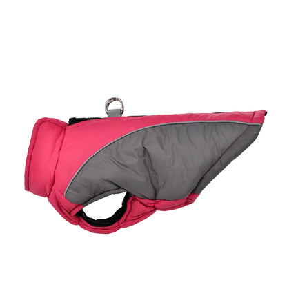 the GLOWGUARD REFLECTIVE JACKET - Reflective Dog Jacket/Coat for Small/Medium Dogs/Cats, Winter Warm Dog Clothes With D-Ring, Windproof Yorkshire Pug Puppy Clothing