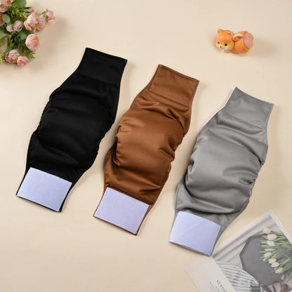 3 Pack Washable Male Dog Diaper Pet Sanitary Panties For Small Medium Dogs Adjustable Nappy Belly Band Wrap Diapers Pug Supp;ies