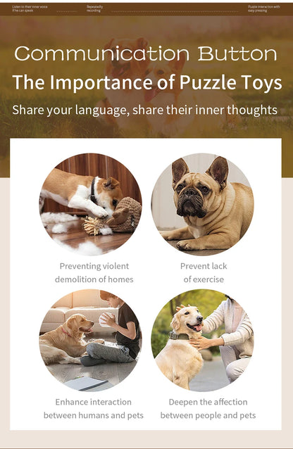 Pet Communication Button Dog Toys Recordable Pet Speaking Training Dog Talking Button Cute Claw Print Pattern Dog Accessories