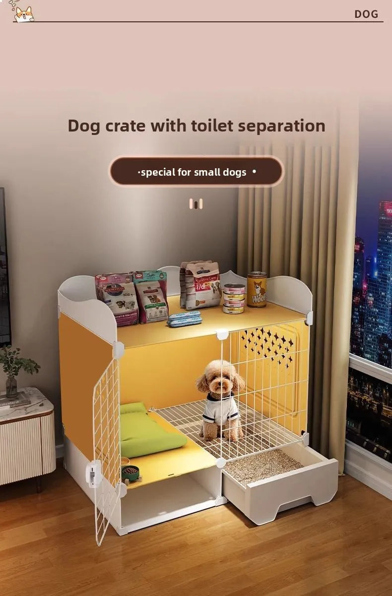 Kennel Luxury Large Space With Villa Dog Cage Small Dog Separation