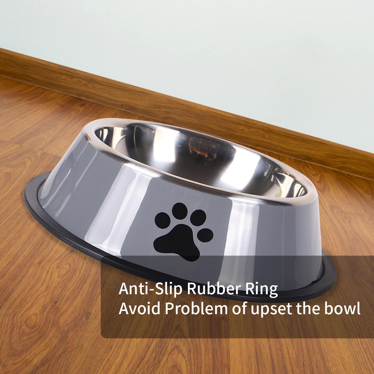 Stainless Steel Pet Bowl Cat  Dog Food Bowl Multi-Specification Anti-fall Food Bowl Food Bowl Feeding Pet Supplies 16 To 22 Cm