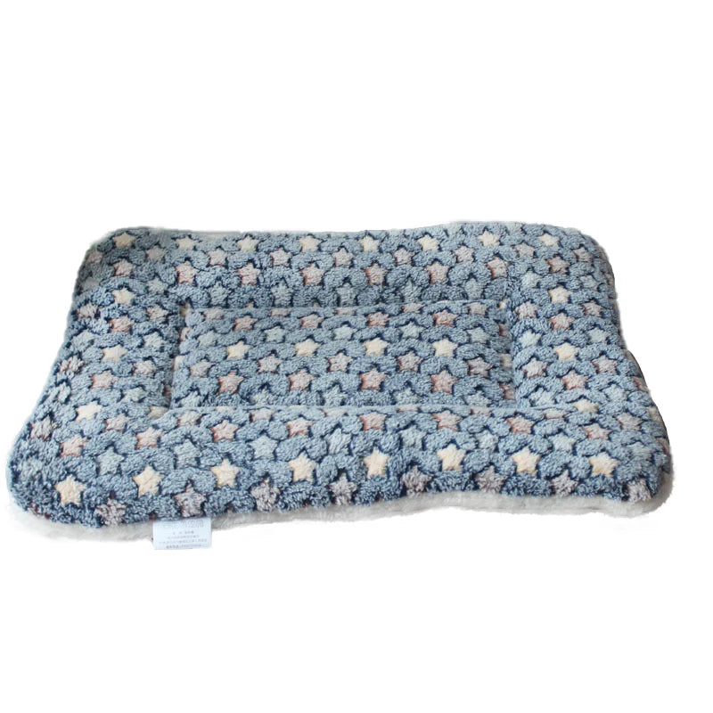 Dog Bed Thickened Dog Mat Pet Cat Soft Fleece Pad Blanket Bed Mat Cushion Home Washable Rug Keep Warm Pet Supplies cama perro