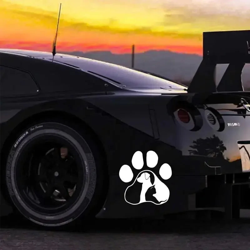 Dog and Cat Show Your Love for Animals with These Adorable Car Stickers For Cars, Trucks, Walls, Laptops, Windows, Motorcycles.