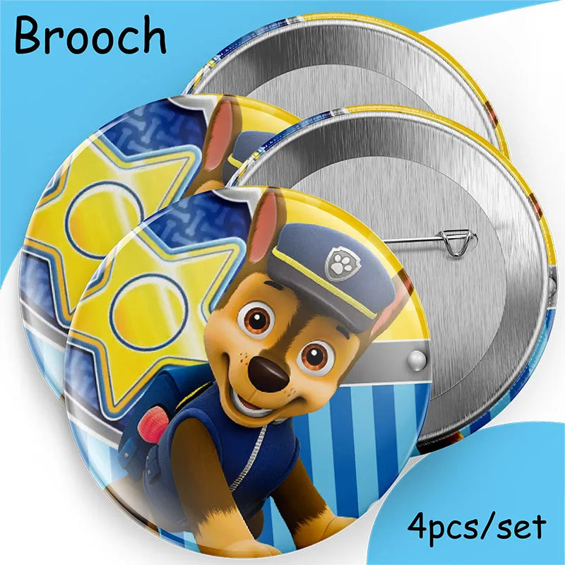 Chase Paw Patrol Birthday Party Gift Girl Party Supplies Children Favor Paper Tableware Ballon Plate Cup Table Accessories