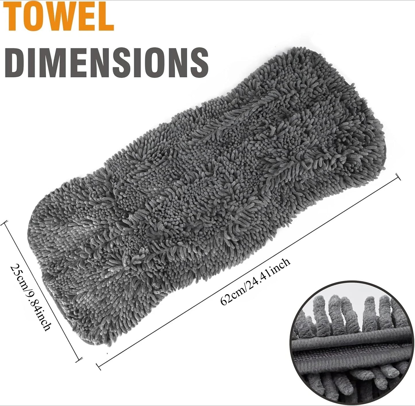 Super Absorbent Microfiber Dog Towel Quick Drying Pet Grooming Towel for Bathing Dogs and Cats Soft Bath Supplies