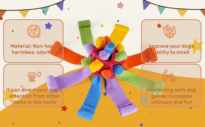 Dog Sniffing Ball Innovative Pet Shaking Training Toys for Pet Training Tooth Cleaning Puppy Chew Relieve Boredom Dog Toy