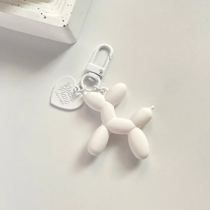 Cute Acrylic Cartoon Balloon Dog Keychains for Women Y2k Bag Pendant Couple Car Key Chains Jewelry Gift Decoration Accessories