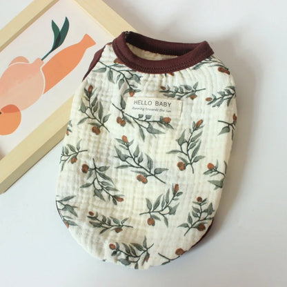 Spring Dog Clothes Breathable Pet Clothes for Small Medium Dogs Soft Comfortable Puppy Vest Chihuahua Yorkies Costumes