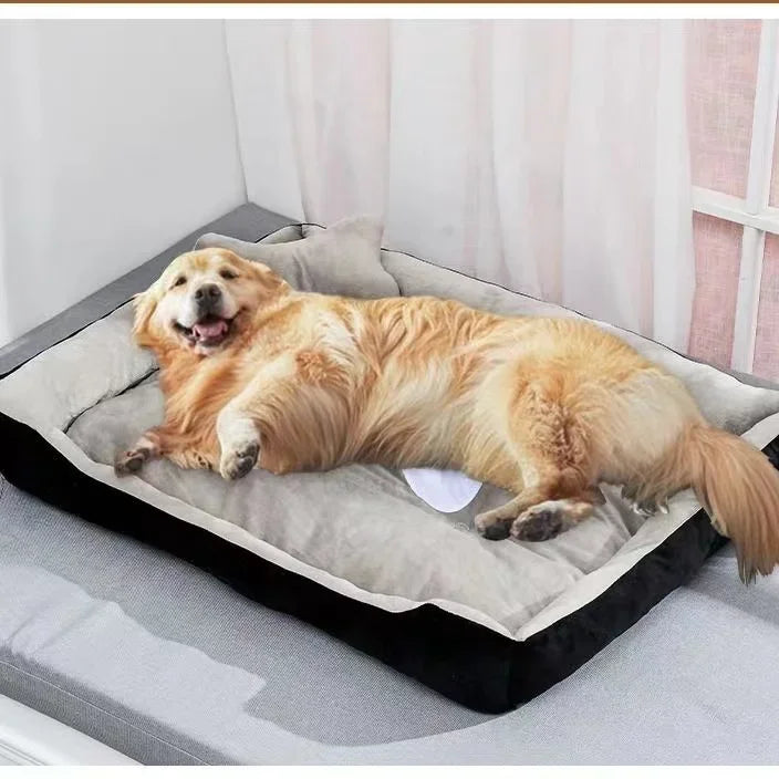 Super Soft Sofa Dog Beds Waterproof Bottom Kennel Fleece Warm Bed Mat For Large Dogs Rectangle Winter Pet Cat House Dog mattress