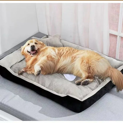 Super Soft Sofa Dog Beds Waterproof Bottom Kennel Fleece Warm Bed Mat For Large Dogs Rectangle Winter Pet Cat House Dog mattress