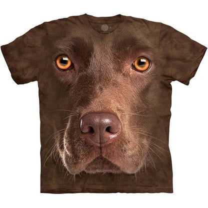 the DOG DAD - Cute Dog Face Graphics T-Shirts, Summer Fashion Short Sleeve Funny 3D Animals Printed T-Shirts, Men's Casual Loose Harajuku Tees