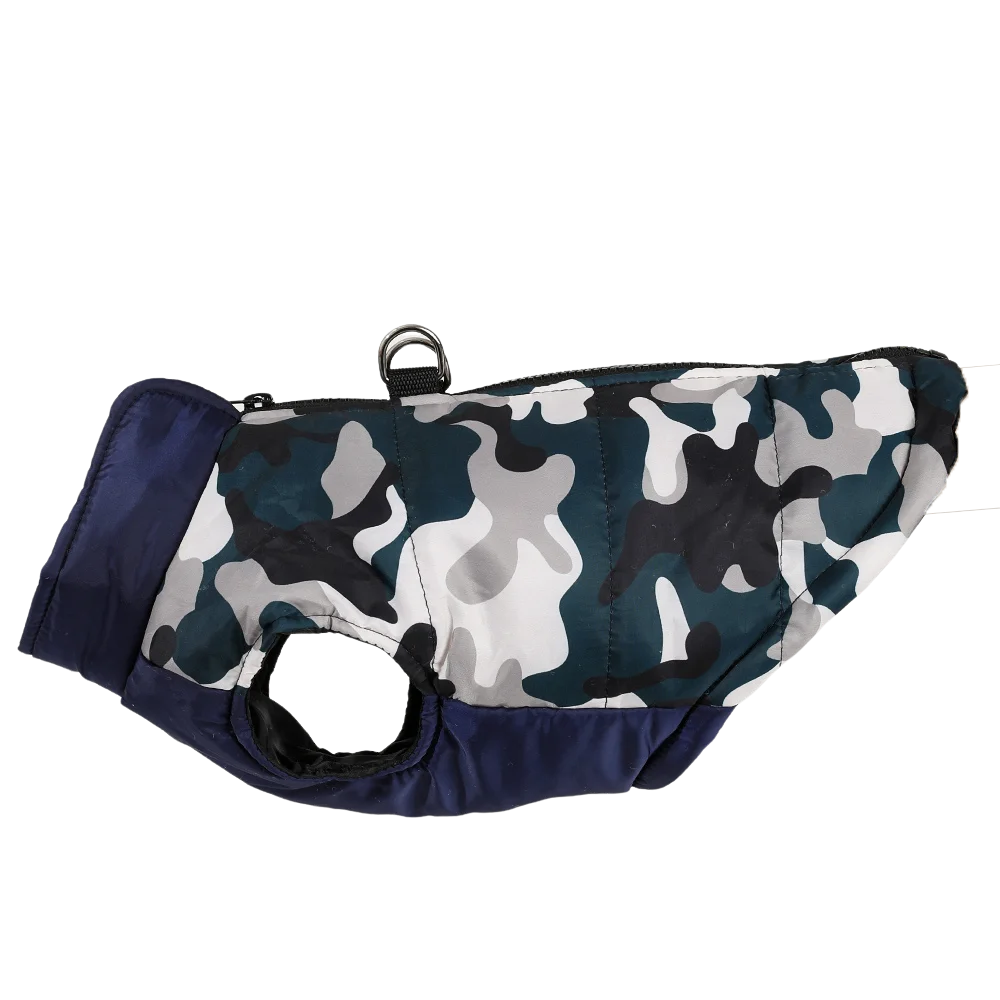 Camouflage Print Pet Dog Jacket Coat for Small Dogs Cats Autumn Winter Warm Zipper Puppy Clothes Yorkies Chihuahua Pug Costume