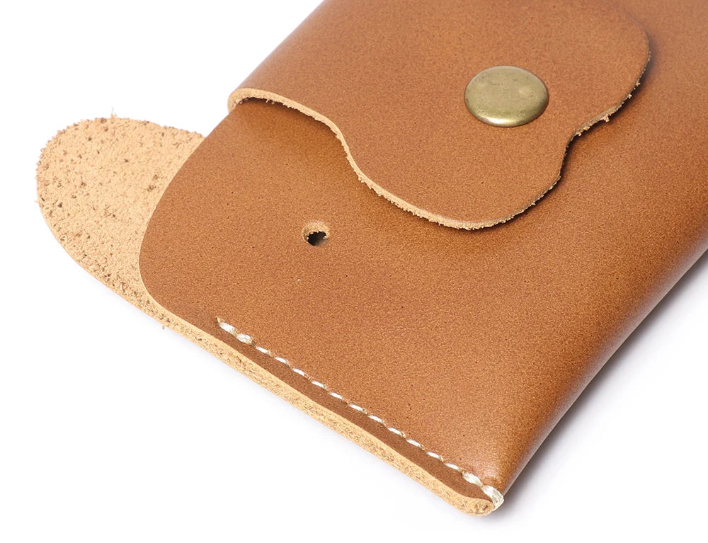 LUOKIR Creative Leather Cartoon Puppy Small Amount of Cash Bag Top Layer Cowhide ID Card Holder Cute Small Card Bag