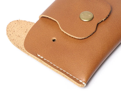 LUOKIR Creative Leather Cartoon Puppy Small Amount of Cash Bag Top Layer Cowhide ID Card Holder Cute Small Card Bag