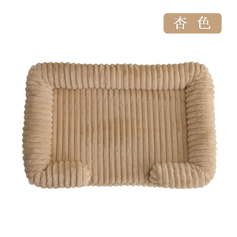 2025 Cross-border new product pet litter winter warm large dog kennel pet mat cat litter dog bed dog mat