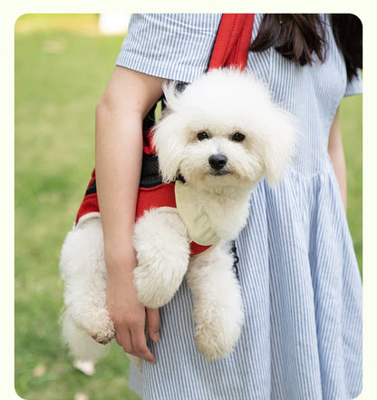 Pet Bag Dog Bag Portable Travel Backpack Outing Cat Mesh Chest Four-legged Backpack