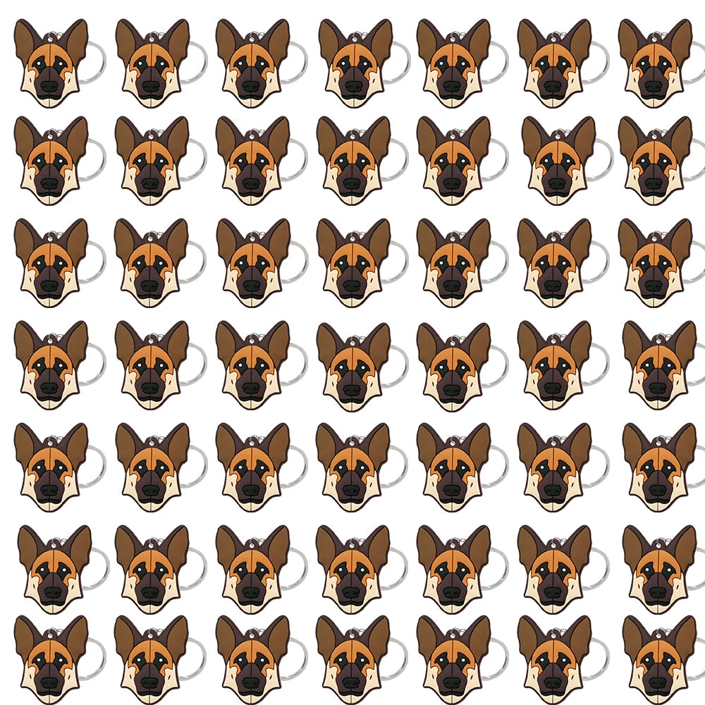 50PCS Cute Animal Keychain knife Ducks Dogs Cats Keyring for Women Men Kids Handbag Cool Car Key Accessories Friends Key Gifts