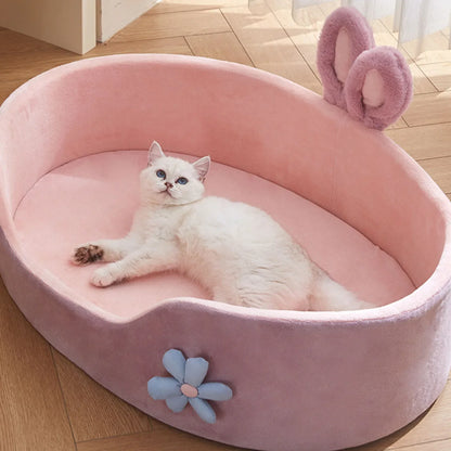Soft Pet Bed Detachable Washable Dog Sleeping Very Soft Comfortable Warm Cat Mats Four Seasons Detachable Pet Beds Supplies