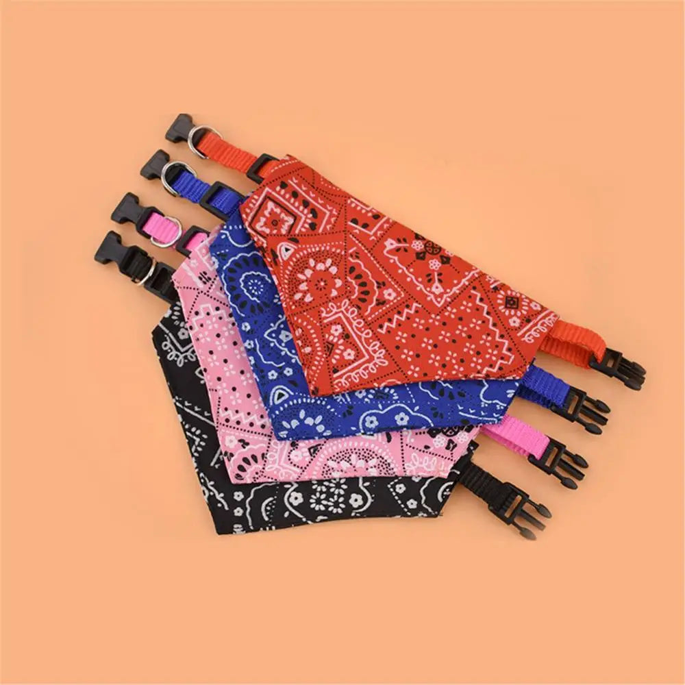 Adjustable Pet Puppy Cat Scarf For Cat Small Medium Large Dogs Bandana Collar Birthday Party Dress Up Pet Accessories