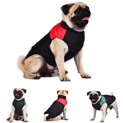 Waterproof Pet Dog Puppy Vest Jacket Winter Warm Dog Clothes Pet Padded Vest Zipper Jacket Coat For Small Medium Large Dogs