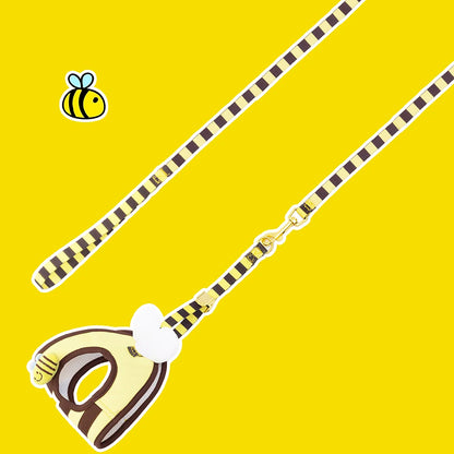 the BUZZBUDDY WALK SET - Cute Bee Kitten/Puppy/Dogs Harness and Leash Set, Soft Breathable Dogs Vest Harness Leads, Pet Clothes for Small Dogs, Chihuahua