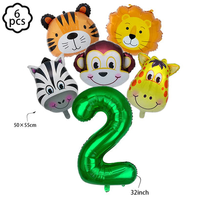 Jungle party Banner Garland Hanging swirls decor Jungle Wild One Birthday decor Safari Jungle Animals Birthday Party Decoration
