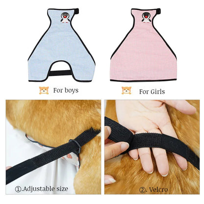 Dog Belly Cover Breathable Dog Cloth Anti-Dirty Waterproof Belly Bands Washable Pet Cloth Indoor Outdoor Dog Apron Pets Costumes