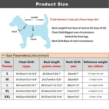 Winter Snow Coat for Small Dogs Warm Thickening Dog Jacket Windproof Coat Outfit Puppy Clothing Silver Sticker Overall for Dogs