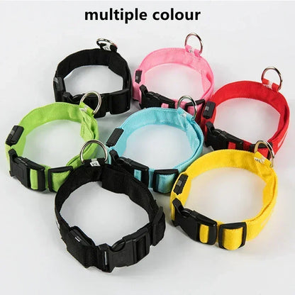 the LUMAGLOW ANTI-LOST COLLAR - LED Glowing Dog Collar, Adjustable Flashing Rechargeable Luminous Collar, Night Anti-Lost Dog Light Harness for Small Dog, Pet Products