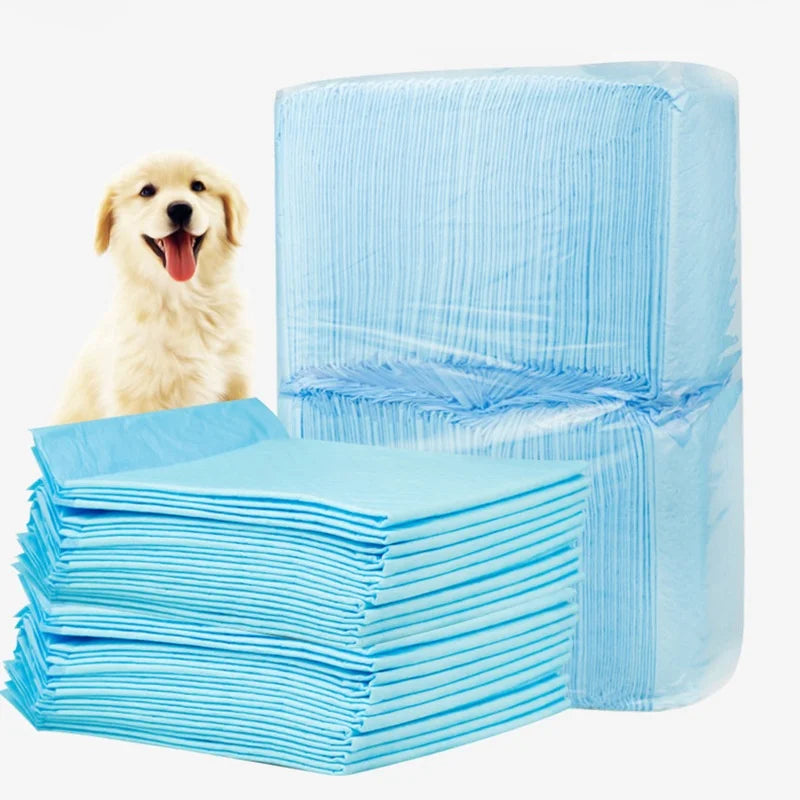 the PUPPY PEE PADS - Pet Training Pads, Dog Pee Pad, Puppy Diaper, Nappy Doggy/Cat Pet Supplies with Quick Drying Surface Super Absorbent Core Leak-Free