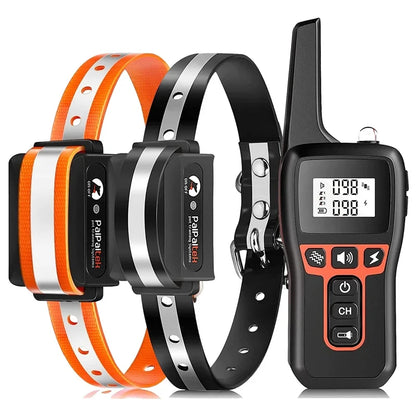 the BARK STOPPER - 2-IN-1 Remote Electronic Dog Collar, Dog Training Collar for Large/Medium/Small Dog, Shock Collar with 3 Training Modes, IPX7