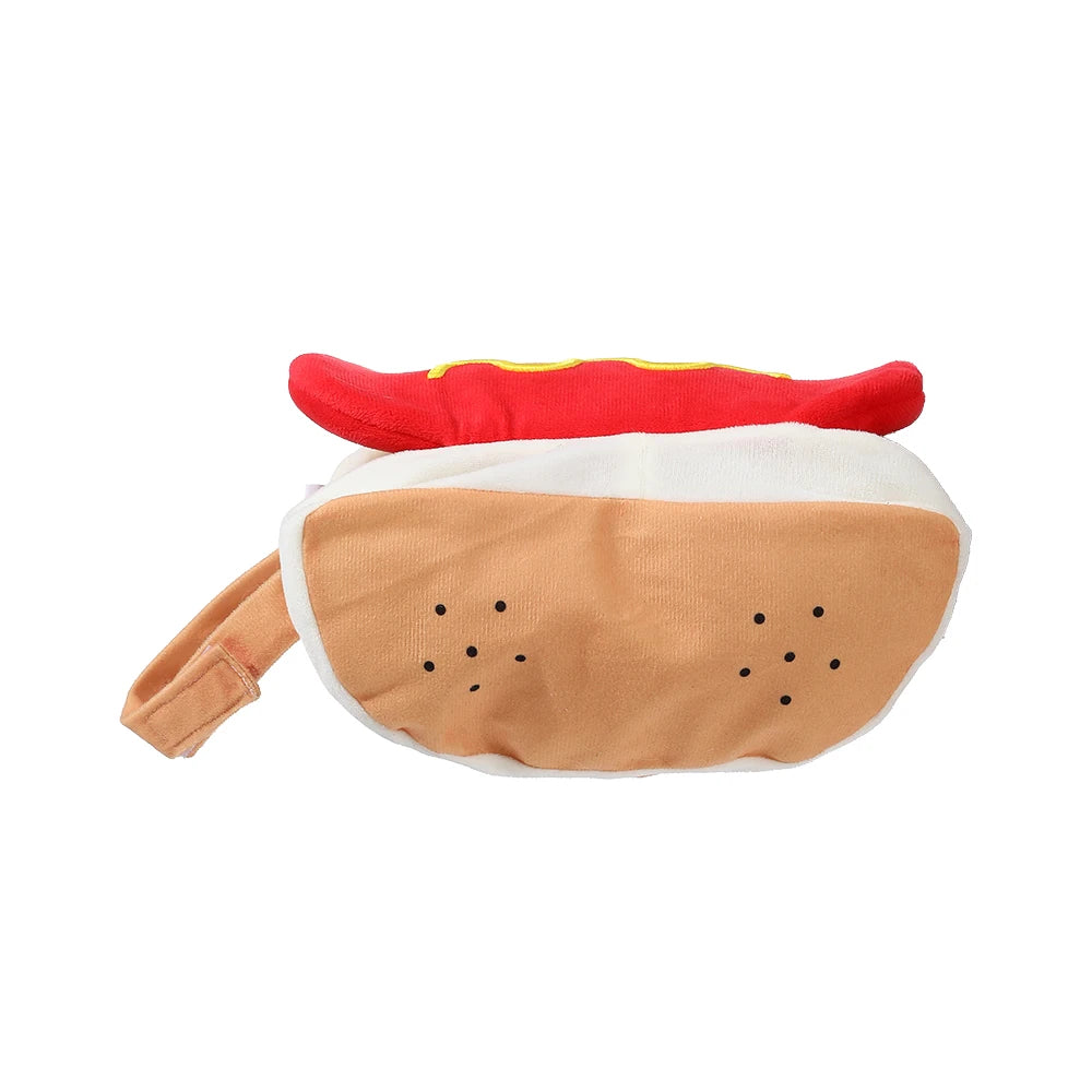Funny Halloween Dog Costumes Large Small Dogs Cat Hot Dog Shaped Adjustable Pet Clothes Pets Party Costume Suit Bulldog Supplies