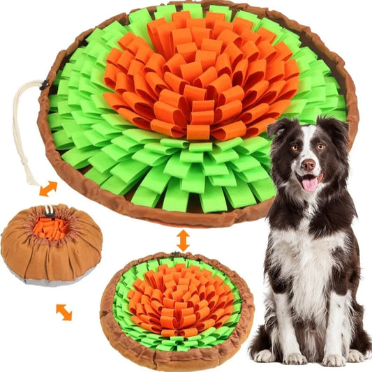 PawQuest Snuffle Pad™ | Foldable Dog Sniffing & Slow Feeding Mat | Dog Paw Clothing