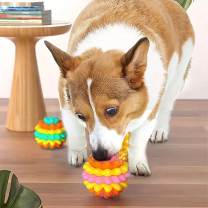 TPR Pet Dog Chew Toy Bite-Resistant Pet Ball Toy for Small Medium Dogs Durable Puppy Teeth Grinding Cleaning Toys Dog Accessorie