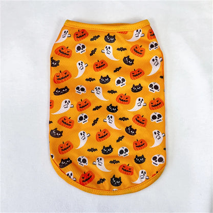 the CREEPYCUTE MESH COSTUME TEE - Summer Cat/Dog Vest, Mesh Breathable Pet Clothes for Small Dogs, Chihuahua, Yorkshire, Puppy/Kitten Halloween Cosplay Costume