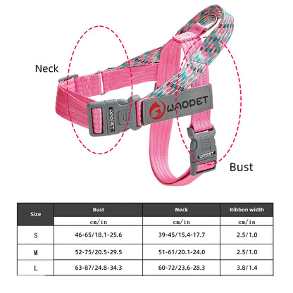 Large Pet Dog Reflective Harness Cat Chest Strap Adjustable Small Medium Dog Puppy Harness Vest Teddy Outdoor Walker Lead Leash