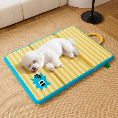 Pet Mat Waterproof Foldable Soft Washable Cushion Breathable Warm Reversible for Puppy Kitten Multi-functional use