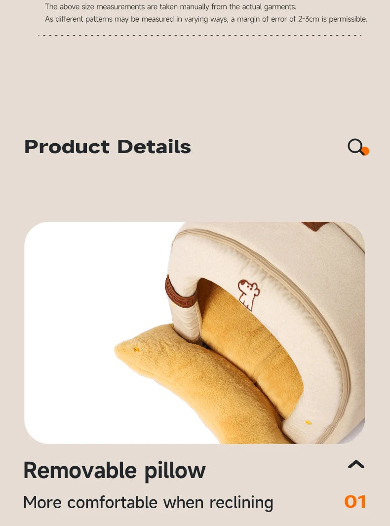 HOOPET Enclosed Dog Bed for Anxiety, Self Warming Calming Pet Tent with Removable Plush Mat, Washable Large Indoor House