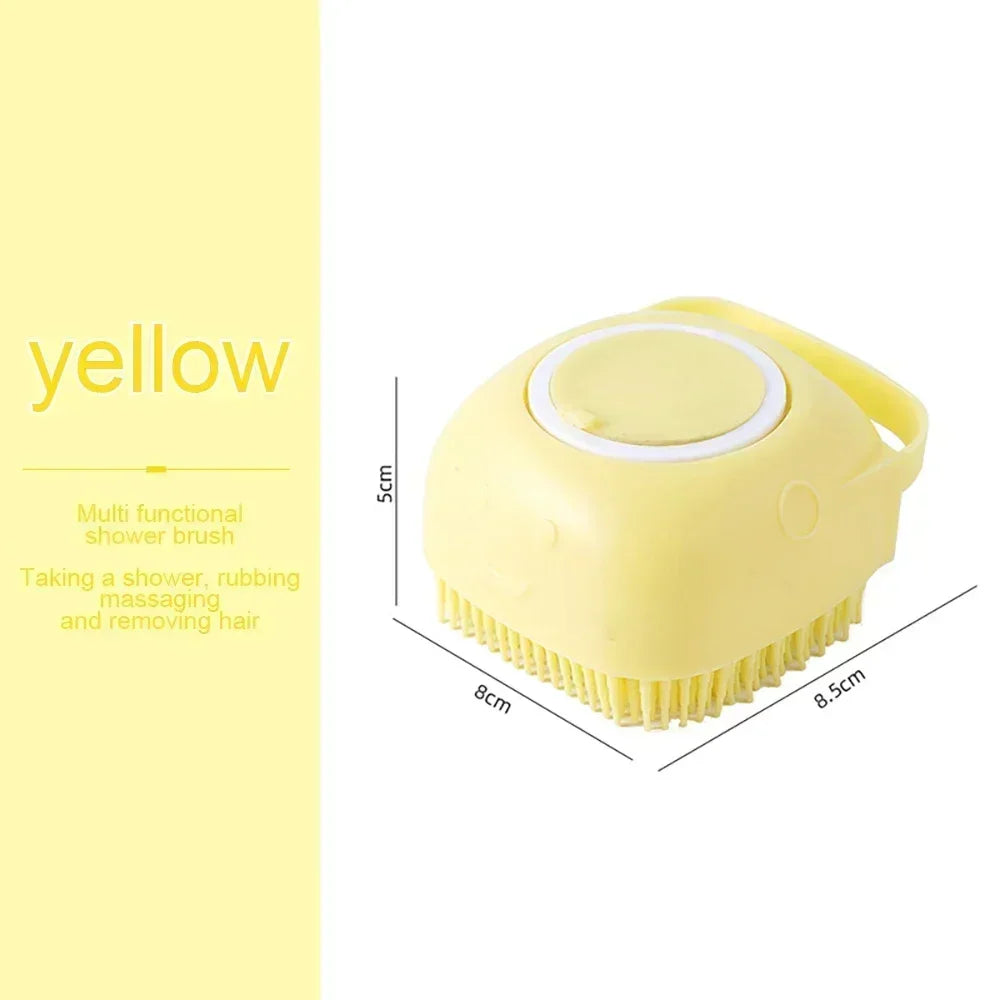 Silica Gel Dog Paws Cleaner Grooming Bathroom Puppy Sprayer Bathtub for Dogs Soft Pet Accessories Brush Safety Multifunction