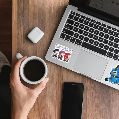 60pcs/Set Demon Hunters Stickers KPop Demon Hunters DIY Stickers Scrapbooking Phone Luggage Skateboard Waterproof Decals