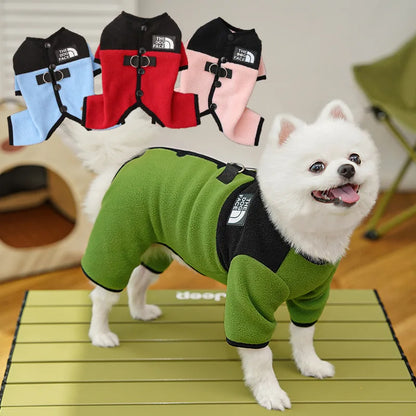 Pet Dog Clothes Soft Warm Fleece Dogs Jumpsuits Pet Clothing for Small Dogs Puppy Cats Clothes Chihuahua Yorkshire Costume Coat