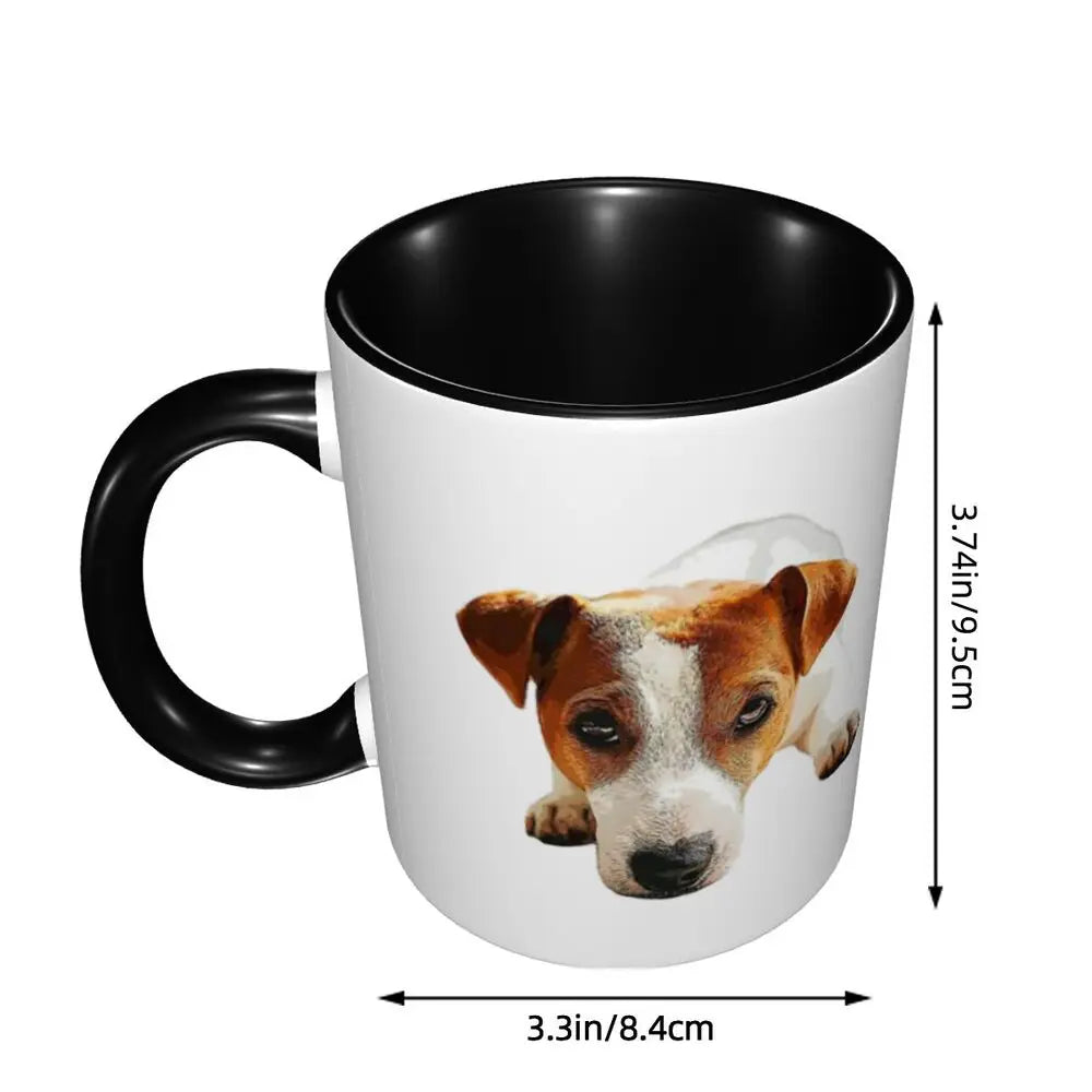 Dog Jack Russell Terrier -cute Gift Jack Russell Terrier For Mom Mug Funny Ceramic Coffee Cups Tea Mugs Milk Cup Drinkware Gifts