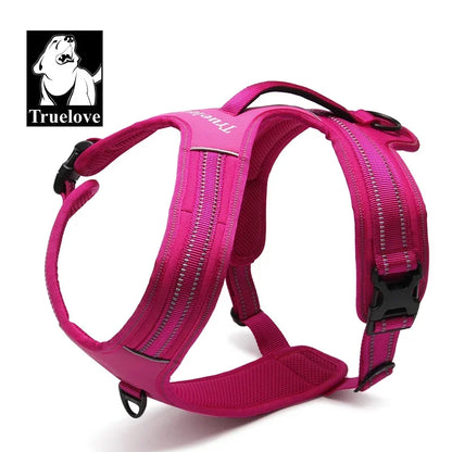 Truelove Sport Nylon Reflective No Pull Dog Harness Outdoor Adventure Pet Vest with Handle xs to xl 5 colors in stock factory