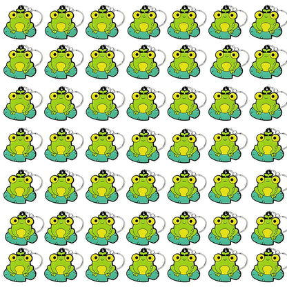 50PCS Cute Animal Keychain knife Ducks Dogs Cats Keyring for Women Men Kids Handbag Cool Car Key Accessories Friends Key Gifts