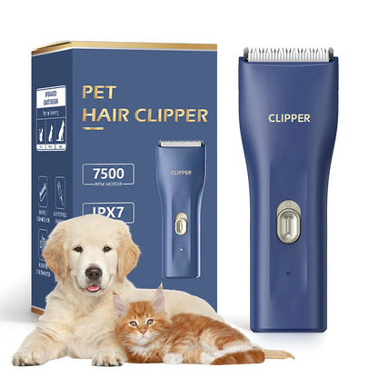 Small Dog Hair Clipper Electric Grooming Trimmer for Pets USB Rechargeable Cat Shaver Animals Haircut Machine waterproof