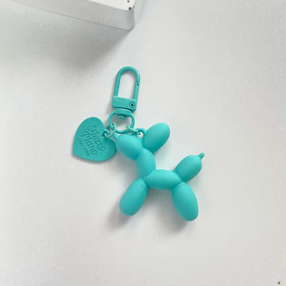 Cute Acrylic Cartoon Balloon Dog Keychains for Women Y2k Bag Pendant Couple Car Key Chains Jewelry Gift Decoration Accessories